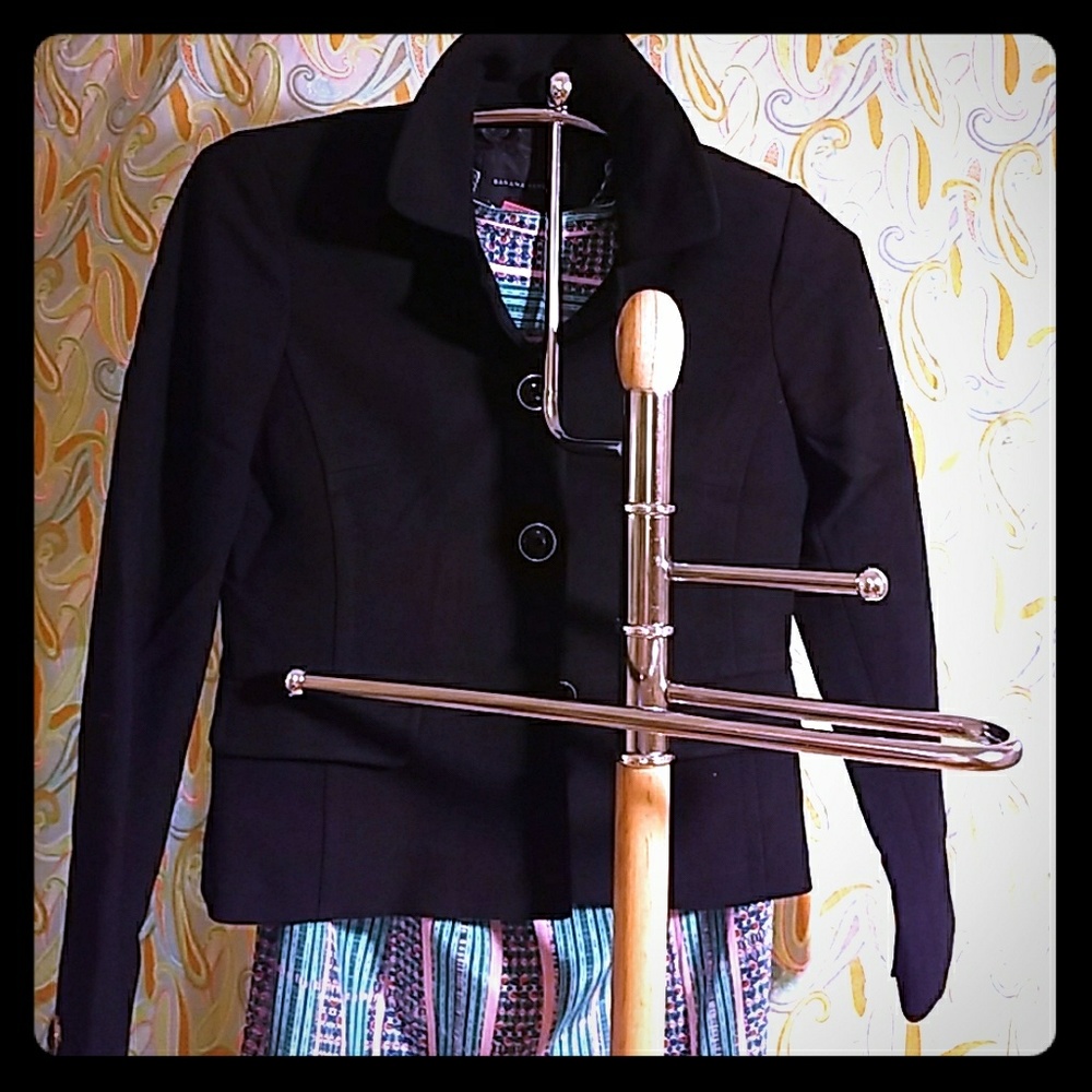 Winter wool BR jacket, rounded collar